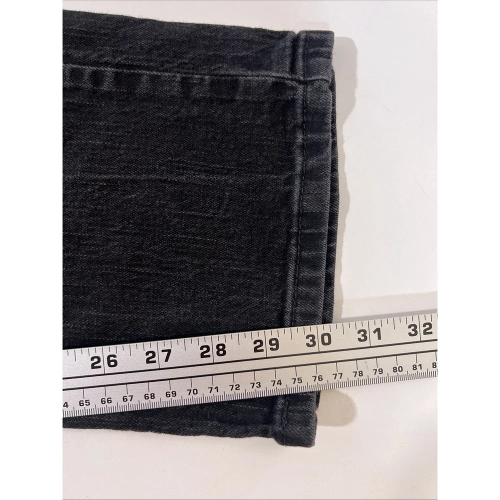Levis 514‎ Jeans Mens 36X32 Black Straight Fit Red Tab 5 Pocket Stretch Denim